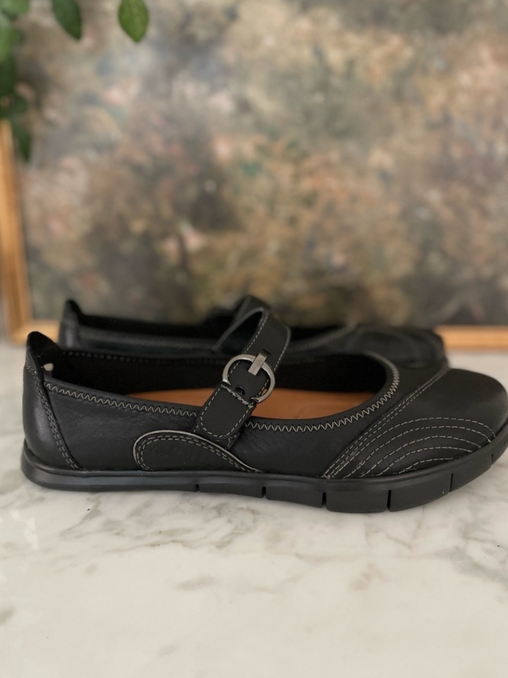 NEW Kalso Mary Jane Shoe Rally Negative Heel Black Leather USA 8.5 - Picture 4 of 9